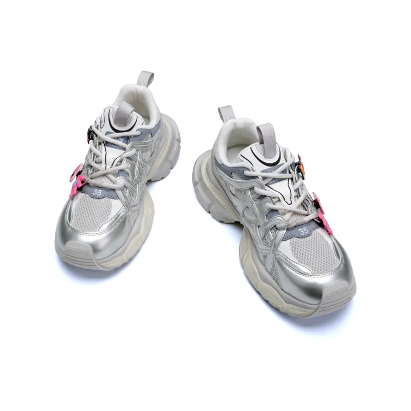 KUX Cushioned Slip-Resistant Breathable Low-Top Chunky Sneakers Women's-5