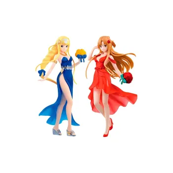 BANPRESTO Asuna/Kikuchi Asuna Sword Art Online Glasses Factory Limited Ichiban Kuji Sword Art Online Scale Figures 20cm