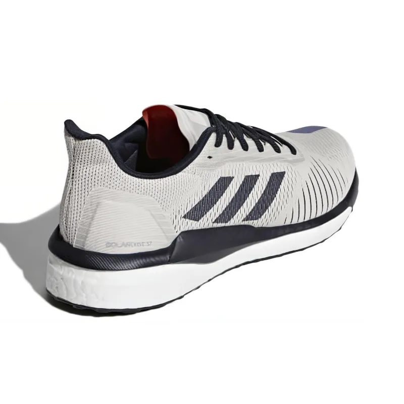 Adidas Solar Drive Slip-Resistant Low-Top Running Shoes Men's Gray Black-4