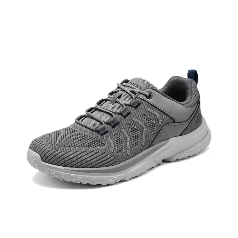 Skechers MENS USA Anti Slip Wear Resistant Low Top Casual Shoes Men's Gray-3