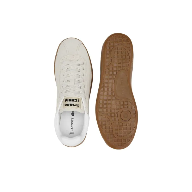 LACOSTE Low Top Skateboard Shoes Women's Beige-4