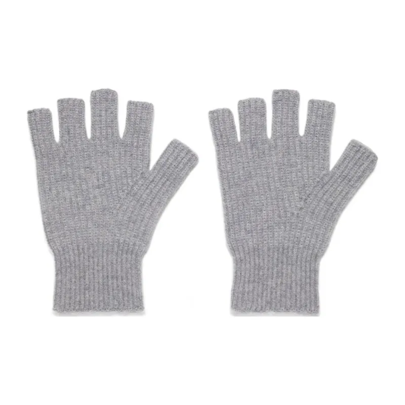 VINCE Cashmere Knit Gloves Women's Gray-0