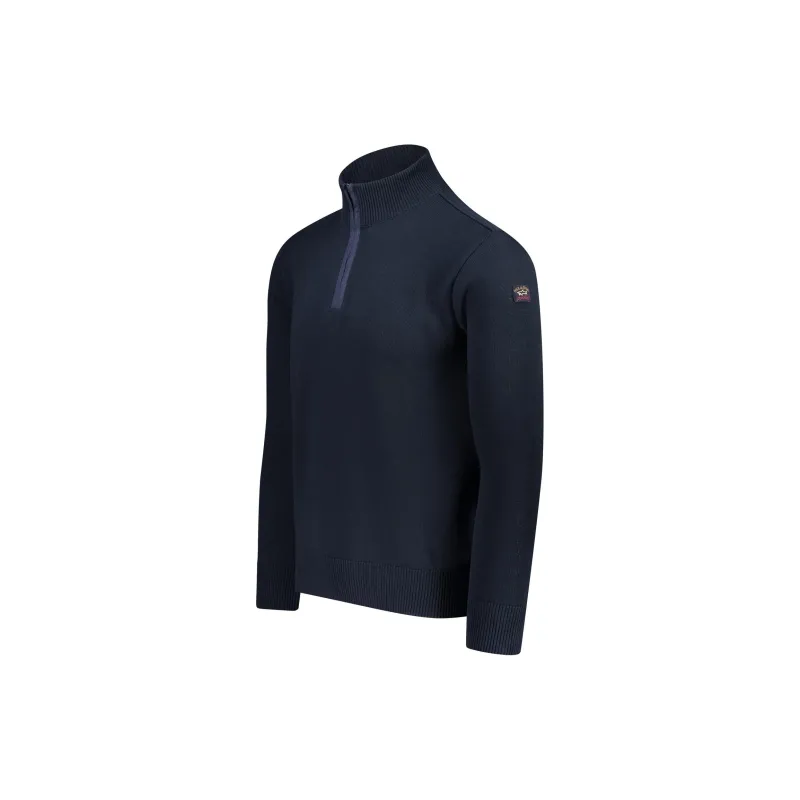 Paul & Shark Logo patch Roll neck Jumper-2