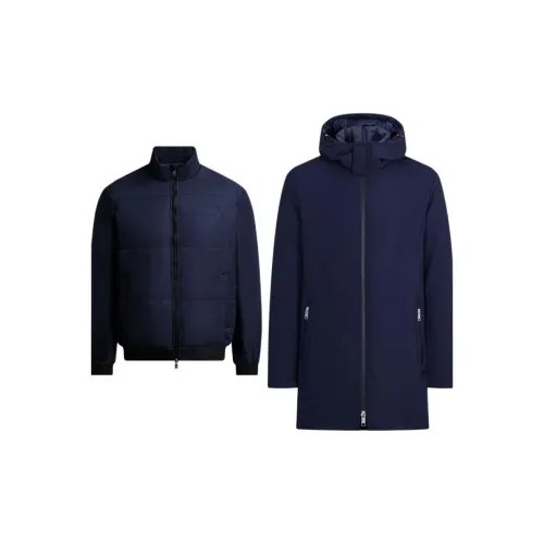 ARMANI EXCHANGE Puffer Jackets Men Navy Blue