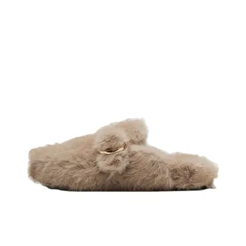STEVE MADDEN Quiet Wrap-toe Slippers Women's Beige