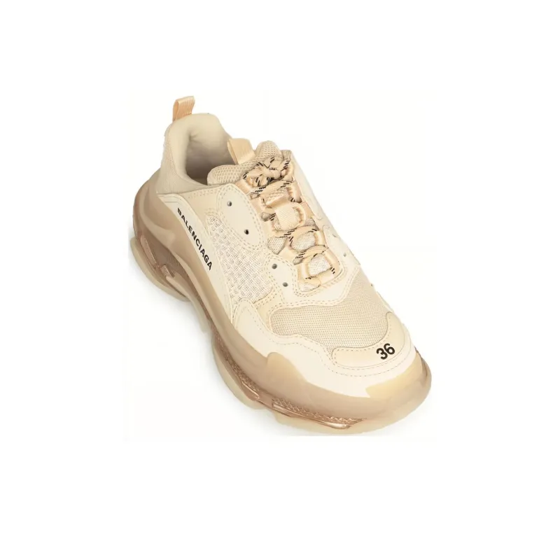 Balenciaga Triple S Clear Sole Beige Women's-3