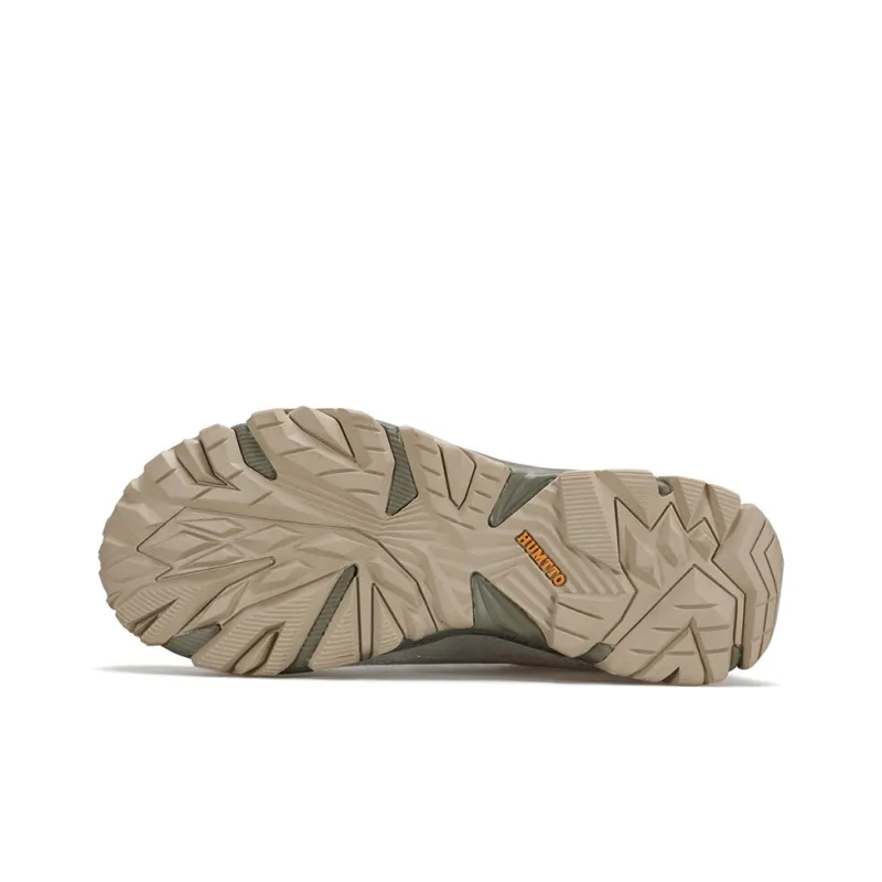 HUMTTO Anti Slip And Wear Resistant Coverage Support Rebound Grip Low Top Hiking Shoes Men's Beige Green-4
