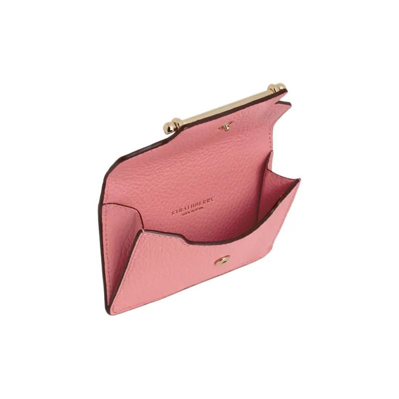 Strathberry Calfskin Wallet Women's Candy Pink-3