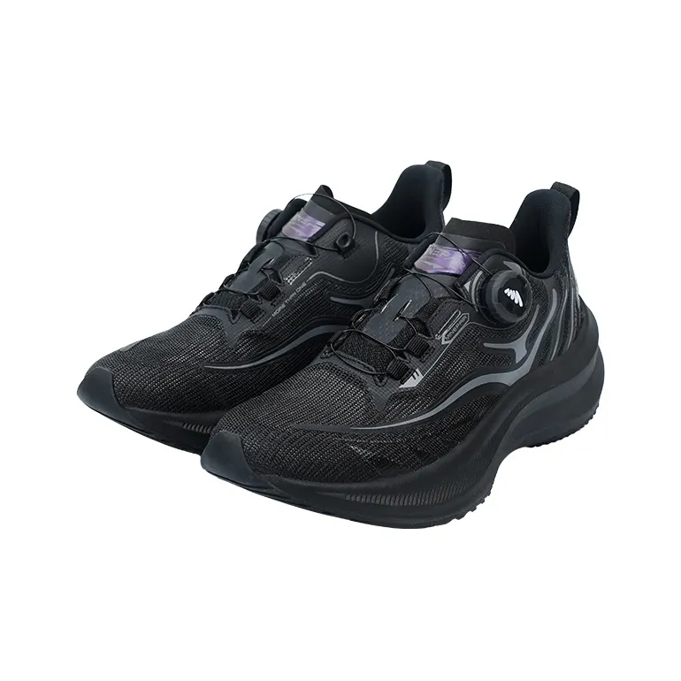 MINEPAIR Ton Cushioning Anti Slip And Wear Resistant Low Top Casual Shoes Unisex Black-3