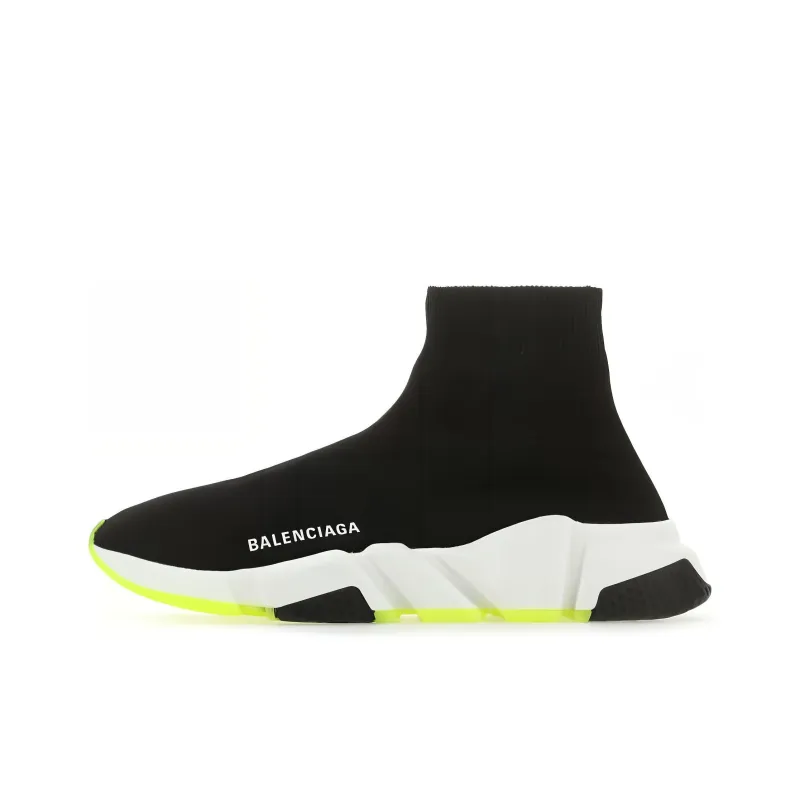Balenciaga Speed Sneaker 'Black Neon Yellow' Women's-0