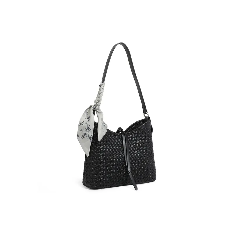 KKA Fabric With PU Handbag Shoulder Bag Crossbody Bag Regular Women's Beige Yellow/Black-9