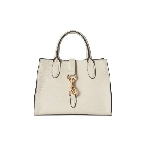 GUCCI Leather Shoulder Bag Crossbody Bag Handbag Small Size Women's Ivory White