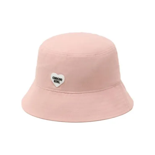 :CHOCOOLATE Cotton Bucket Hats Unisex Pink