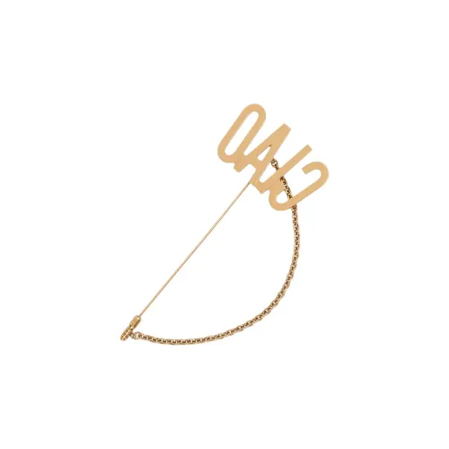 MOSCHINO Ciao-lettering Chain-detail Brooch