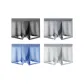 Dark Gray+Light Gray+Light Gray Blue+White Gray