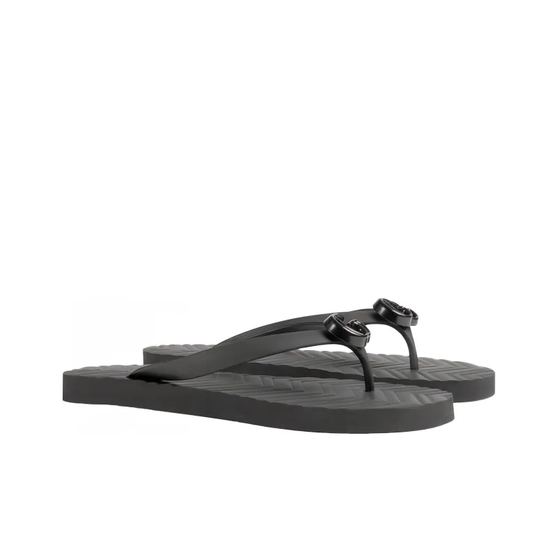 GUCCI Thong Sandal 'Black'-1