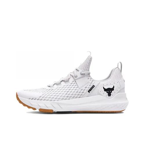 Under Armour Project Rock 4 Training Shoes Quirky Lime 'White Distant Grey'