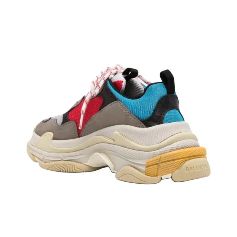 Balenciaga Triple S Grey Red Blue-3