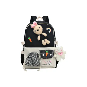 NX DOUGHNUT High-quality Fabric Backpack Women's Black/Pink/Purple/Green/Blue