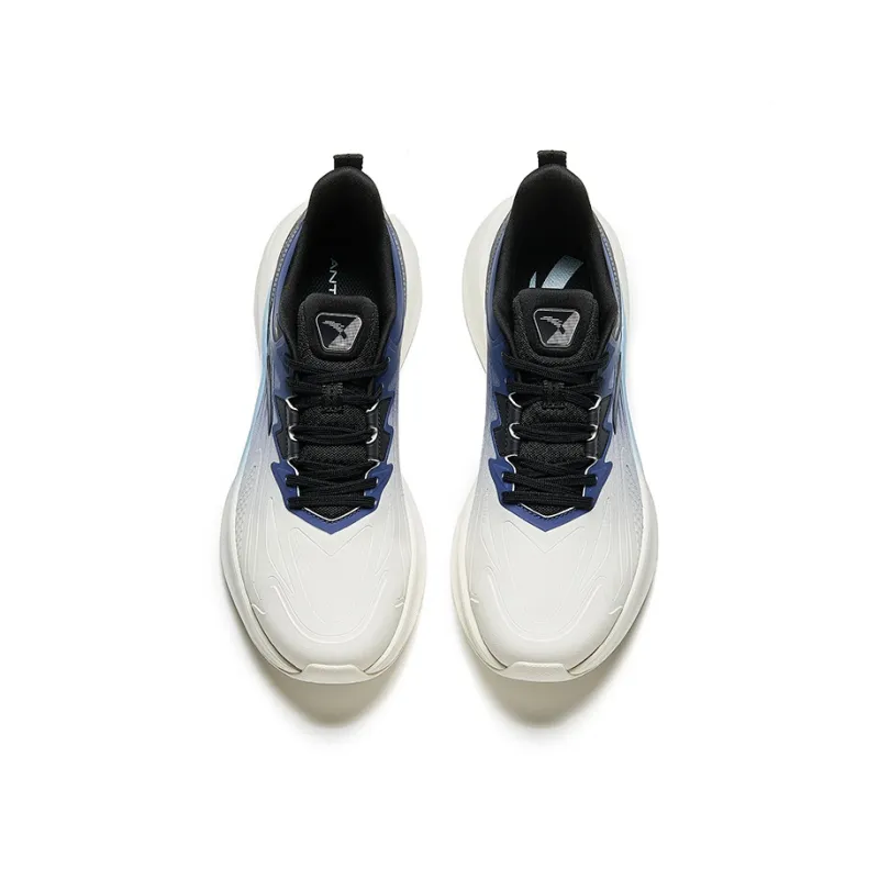 Anta Stinger 5 Cushioning Slip Resistant And Abrasion Resistant Low Top Running Shoes Men's White Blue-2