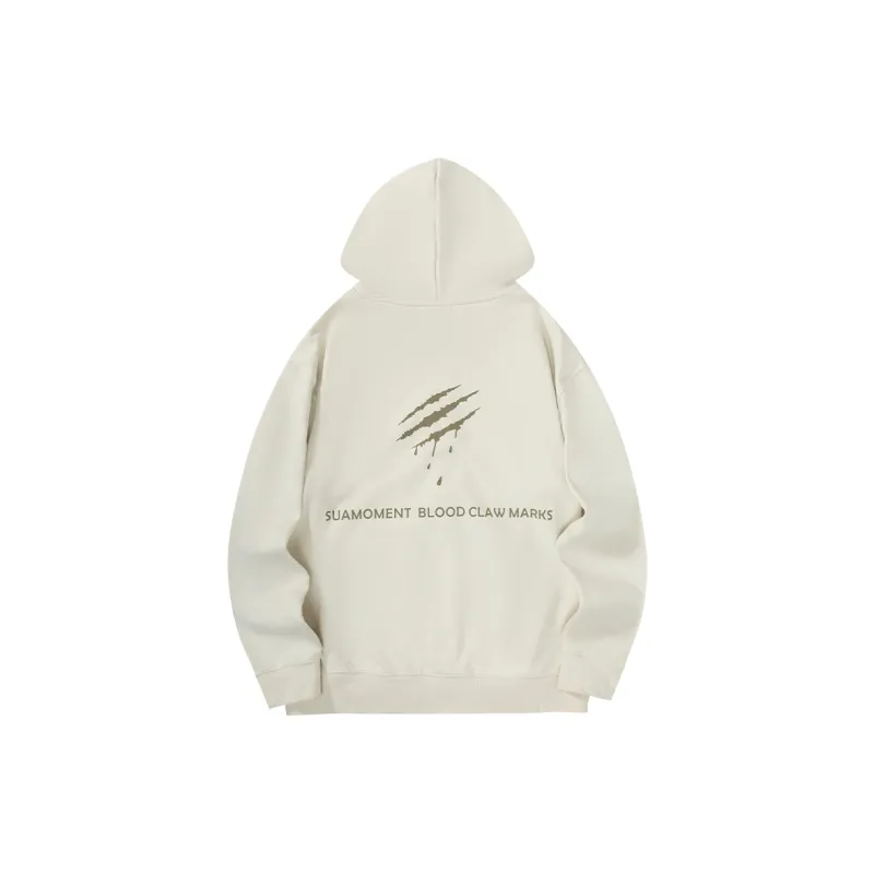 Suamoment Sweatshirt American Casual Loose Fit Hoodie Unisex-5