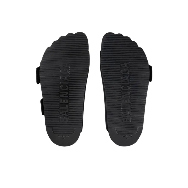 Balenciaga Sunday Slide Slippers Men's Black-6
