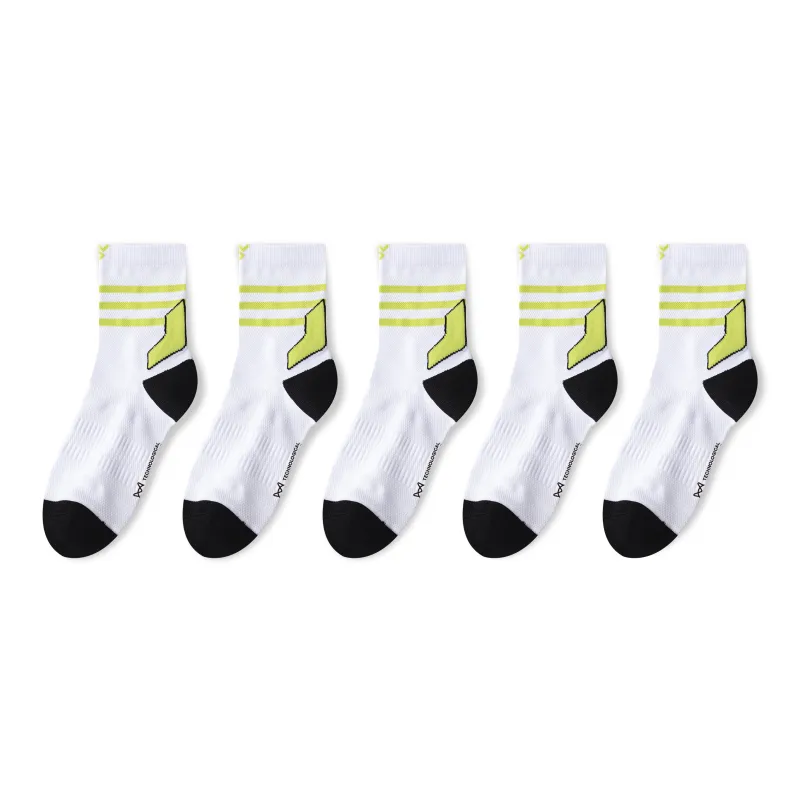 MIIOW Trend Party Series Mid Calf Socks Unisex 5 Pack-24