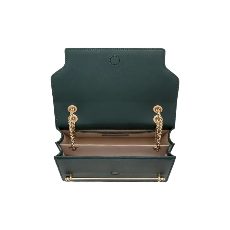 Strathberry Calfskin Shoulder Bag Crossbody Bag Women's Dark Green-3