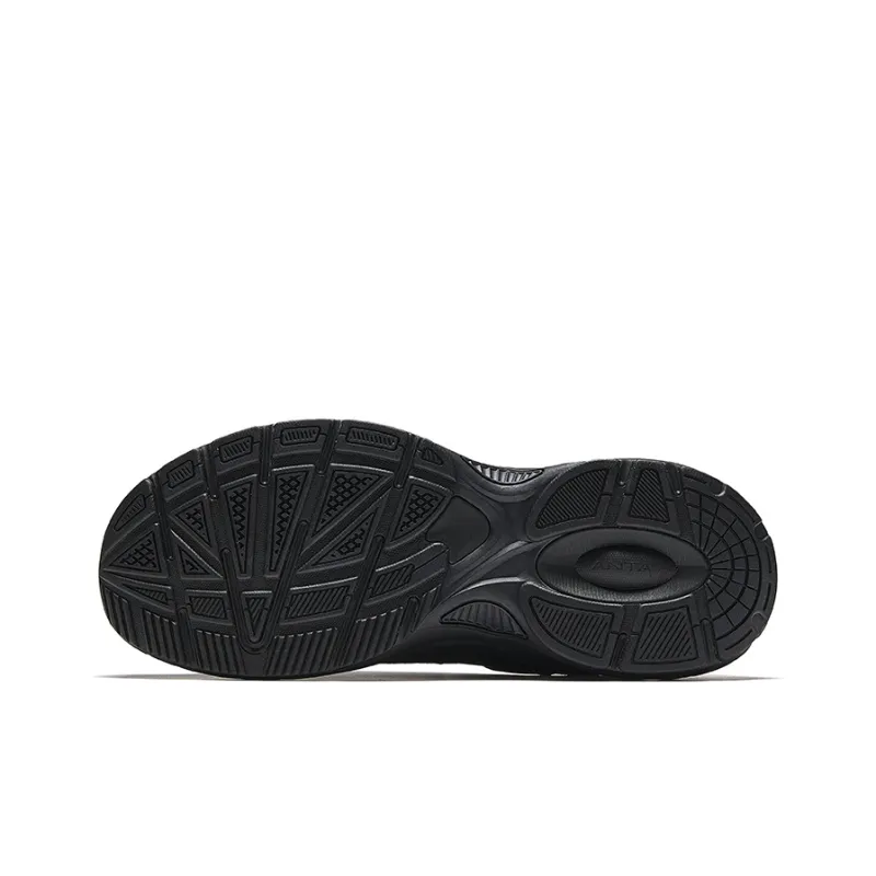 Anta Low Top Running Shoes Men's Black Silver-4