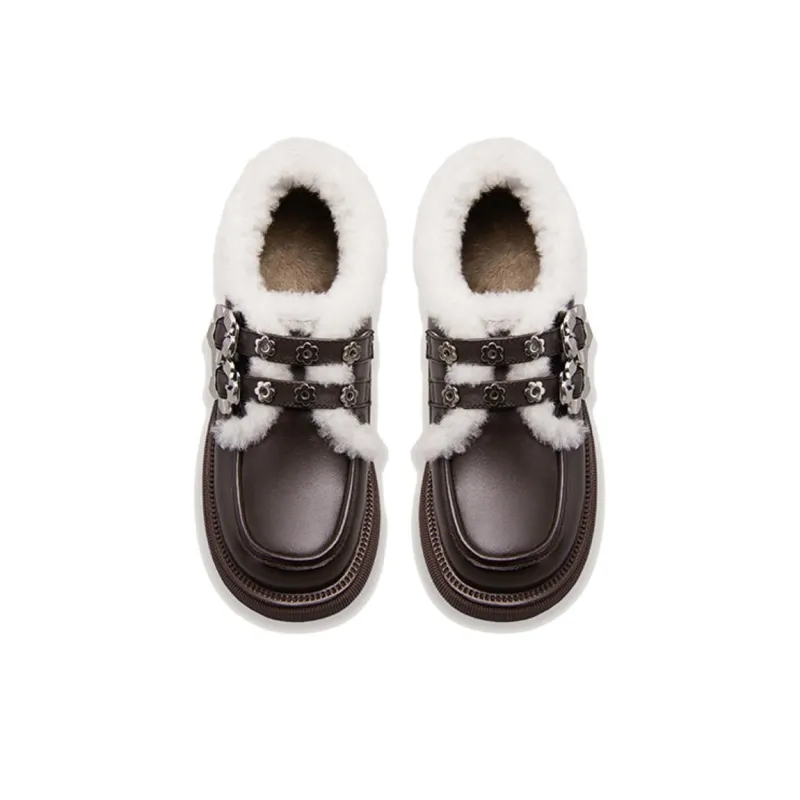 Lily Wei Loafers Women's Red Brown/Black-3