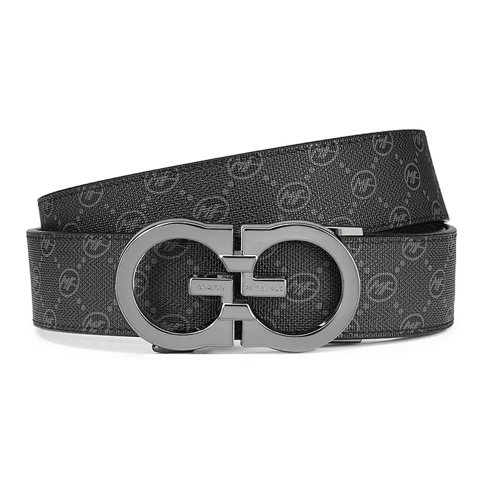 FAIRWHALE Pvc Leather Belts Men's Width 3.5CM-2