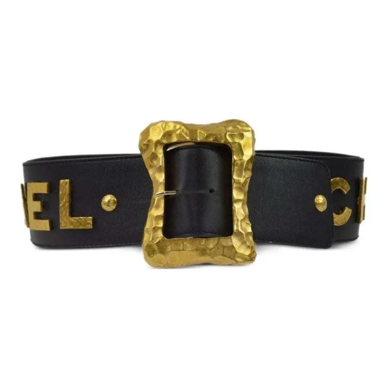 CHANEL 1993 Logo lettering Belt-0