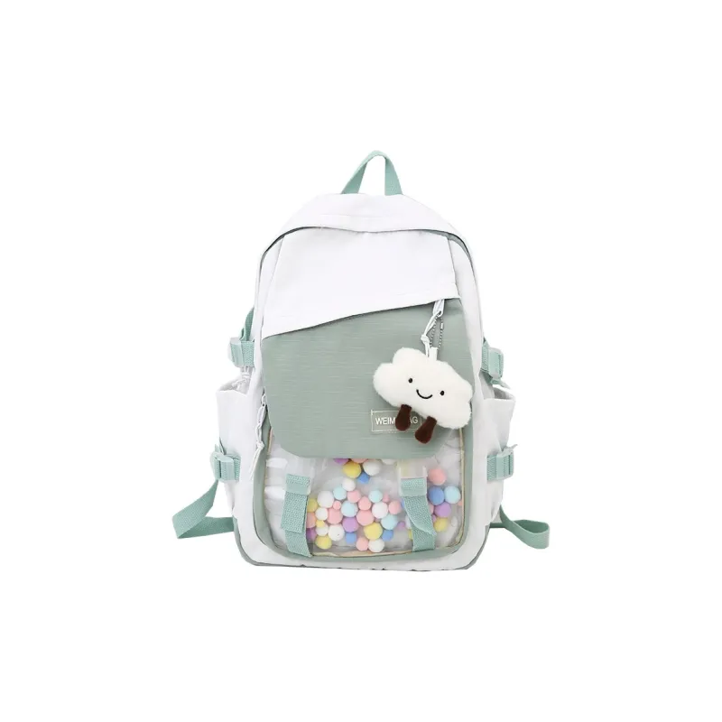 Venerable Brahma Nylon Backpack Women's Black/Pink/Purple/Green/Blue-9