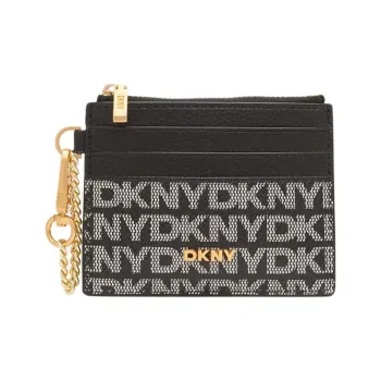 DKNY Artificial Leather Card Holder Women's Black
