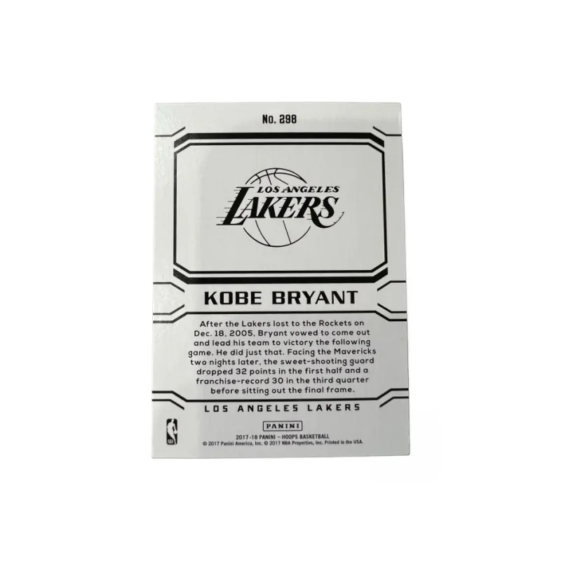 PANINI Lakers Kobe Bryant Black Mamba Collection Pack Rare Cards Sports Cards 1 Pc-1
