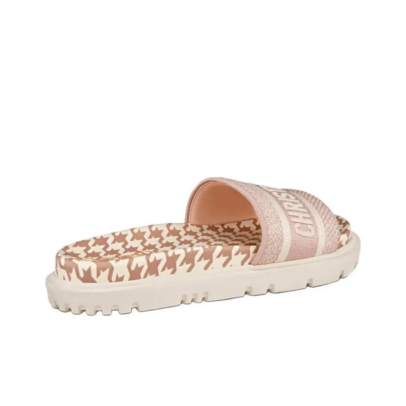 DIOR Dway Slide Slippers Women's Dusty Pink-3