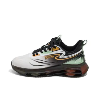 Feiyue Anti-Slip Wear-Resistant Low-Top Casual Running Shoes Men's White Black Orange