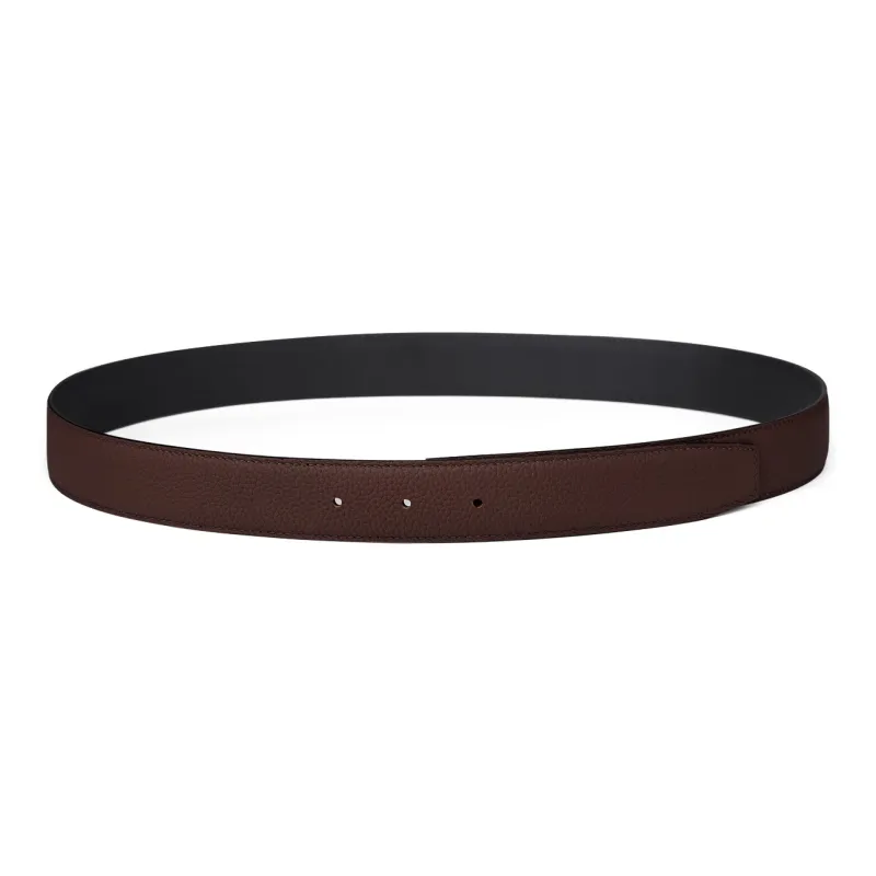 Jaylen Oos Compatible With Smooth Buckle/Pin Buckle/Automatic Buckle Cow Leather Leather Belts Men's Black 3.5cm/3.8cm-42