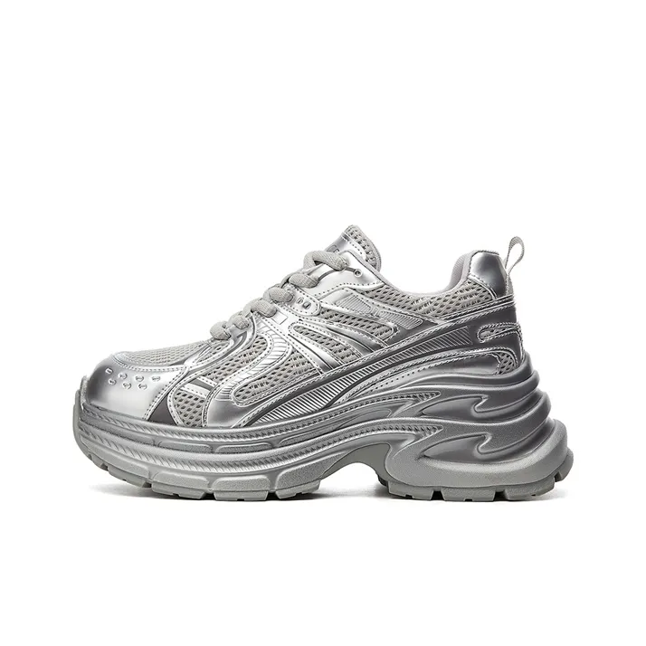 Jin Baichuan Height Increasing Wear-Resistant Low-Top Chunky Sneakers Women's-10