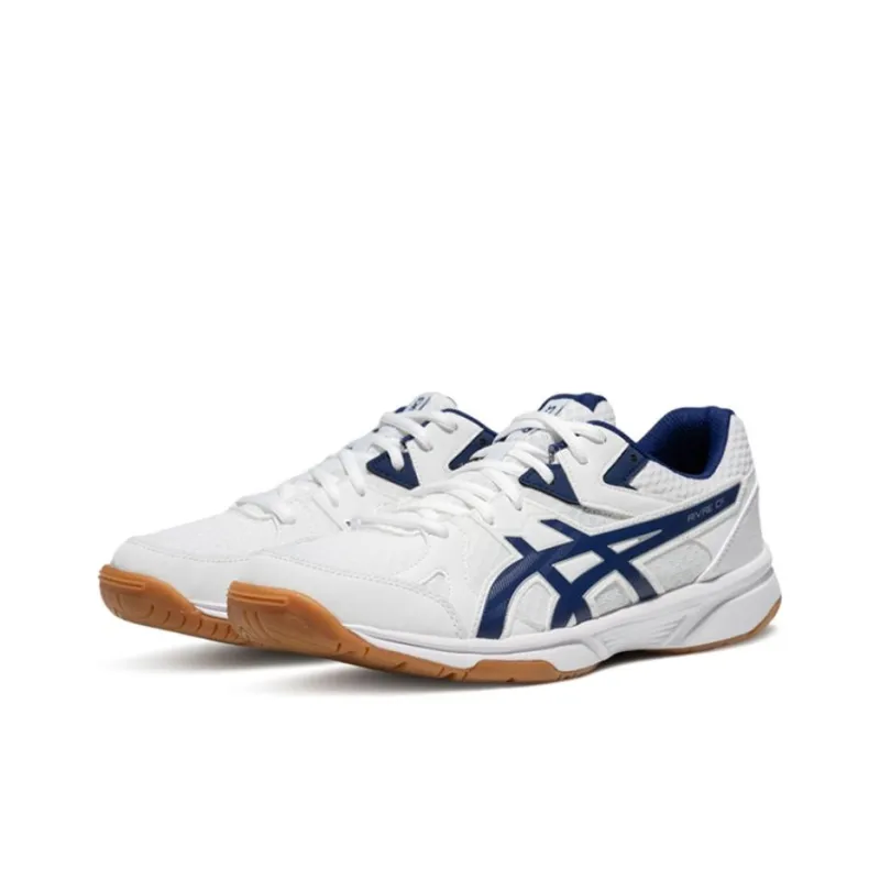Asics RIVRE CF Anti Slip Wear Resistant Low Top Badminton Shoes Unisex White Blue-1