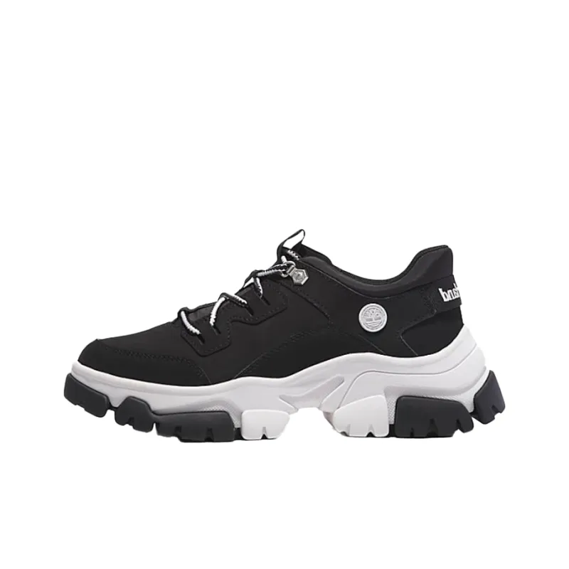 Timberland Anti Slip Wear Resistant Low Top Casual Shoes Women's Black White-0