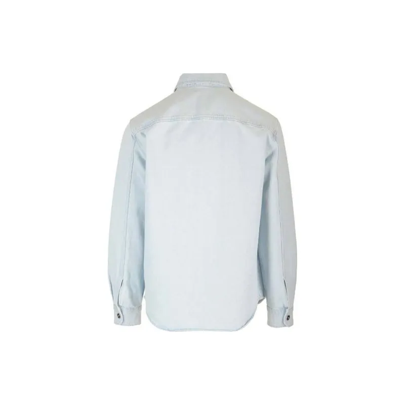 VERSACE Medusa Buttoned Long Sleeved Denim Shirt-1