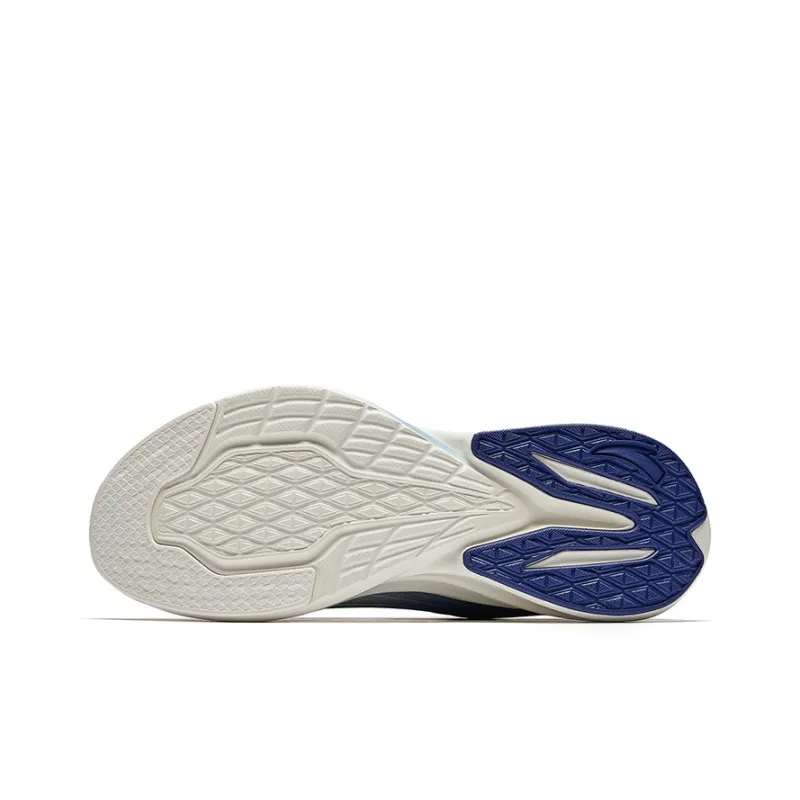Anta Stinger 5 Cushioning Slip Resistant And Abrasion Resistant Low Top Running Shoes Men's White Blue-4