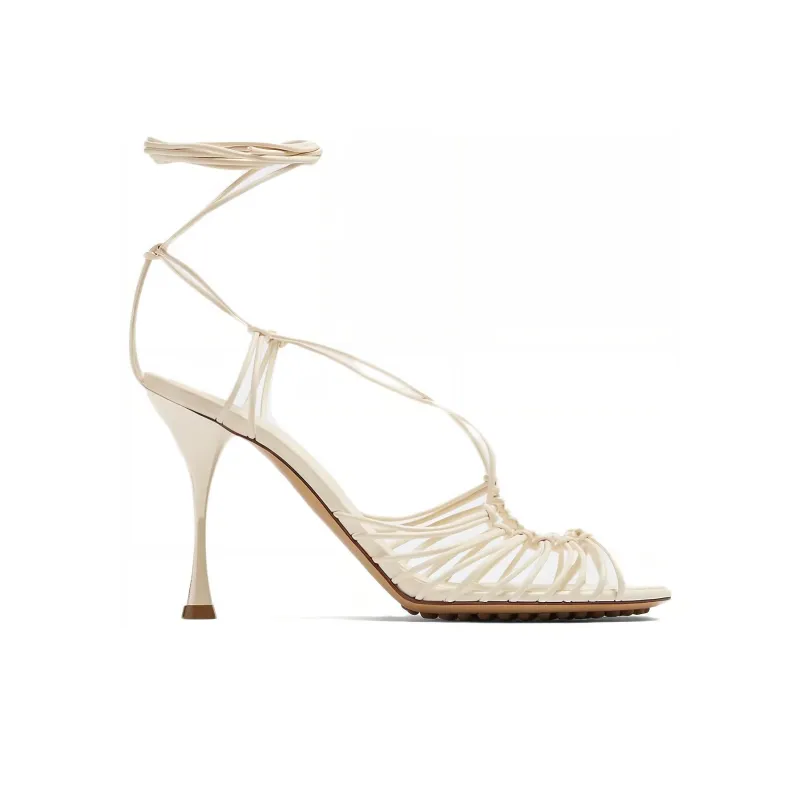 Bottega Veneta Stylish Sandal 10cm Women's Ivory White-1