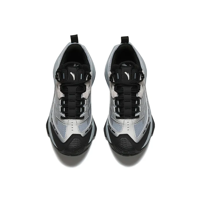 Anta Cushioning, Slip Resistant, And Abrasion Resistant Low Top Casual Running Shoes Women's Gray Black-2