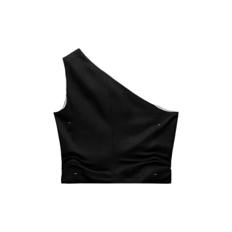 ZARA ZW Series Tank Tops Women's Black-1