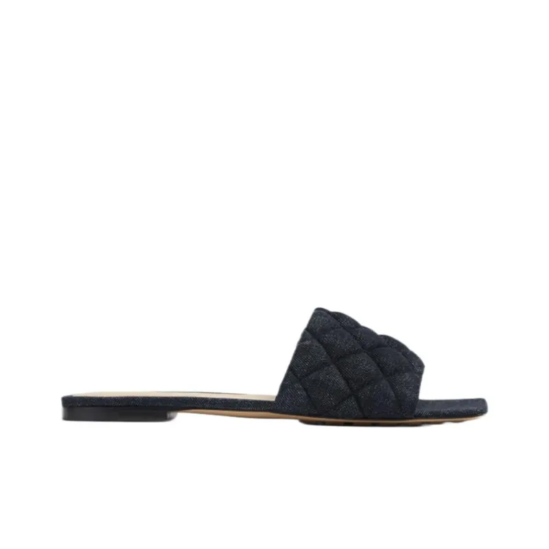 Bottega Veneta Padded Quiet Slide Slippers Women's Indigo-1