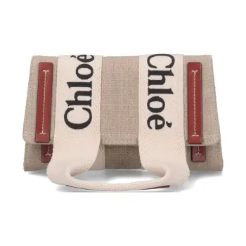 Chloé Logo Embroidered Flap Shoulder Bag