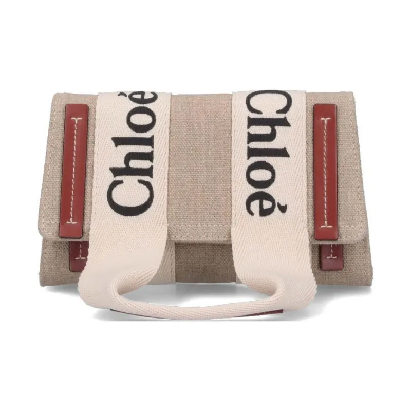 Chloé Logo Embroidered Flap Shoulder Bag-0