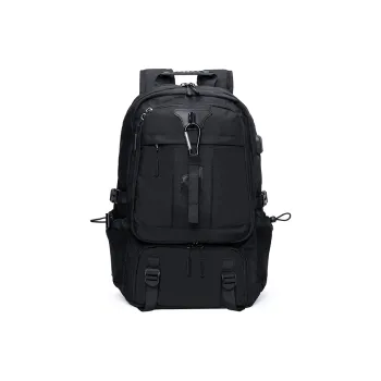 GUSKI Polyester Backpack Men's Black